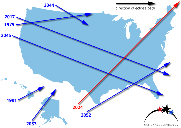 Солнечное затмение на Аляске. 8 Апреля 2024 затмение.